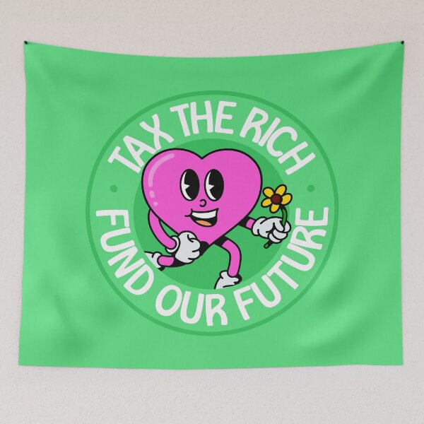 Item preview, Tax The Rich / Fund Our Future - Eat The Rich - Anti Billionaire designed and sold by Picket Club.