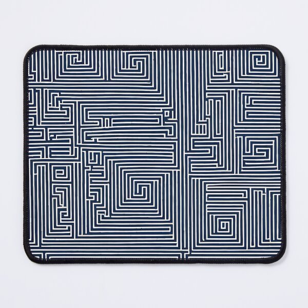 Item preview, blue and white Labyrinth pattern designed and sold by Pixevol.