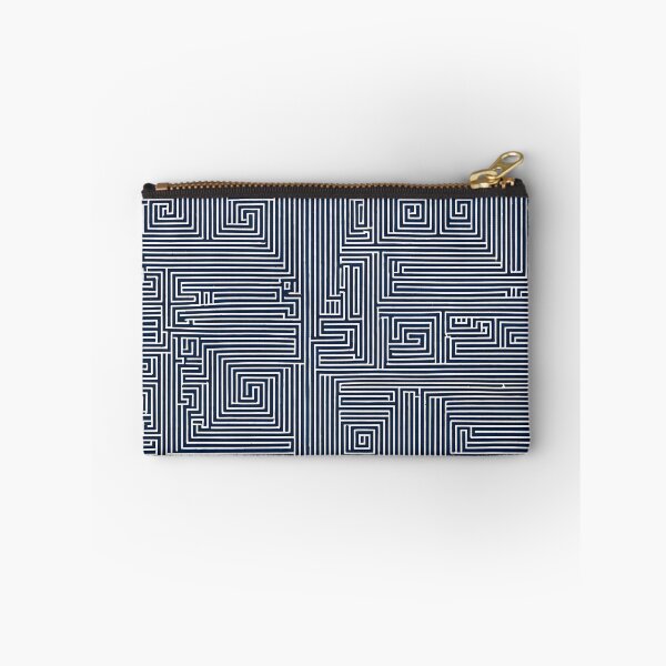 Item preview, blue and white Labyrinth pattern designed and sold by Pixevol.