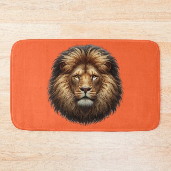Item preview, LION'S HEAD - #FF6633 designed and sold by Marlon Oseguera.