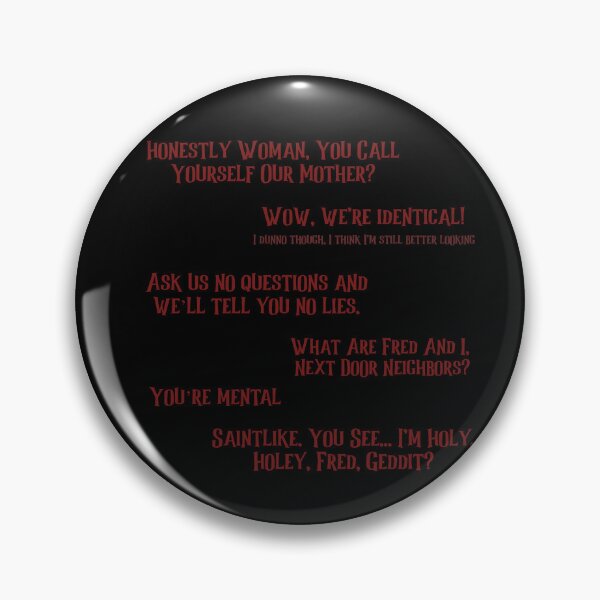 Item preview, Fred and George Classic Quotes designed and sold by FitFabFunny.