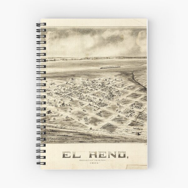Item preview, Aerial View of El Reno, Oklahoma (1891) designed and sold by allhistory.
