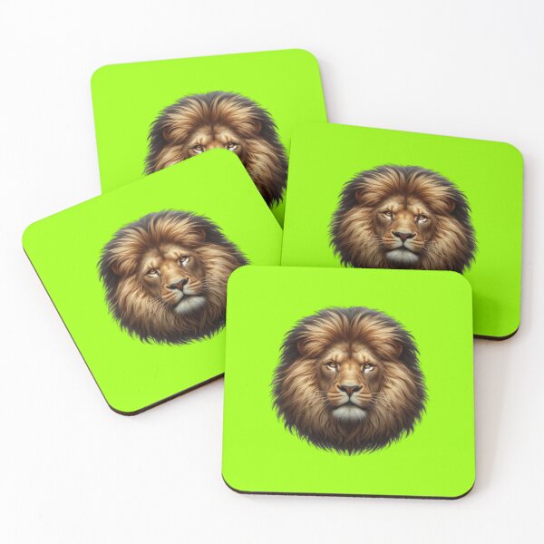 Item preview, LION'S HEAD - #99FF00 designed and sold by Marlon Oseguera.