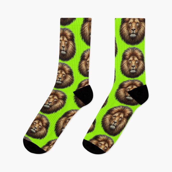 Item preview, LION'S HEAD - #99FF00 designed and sold by Marlon Oseguera.
