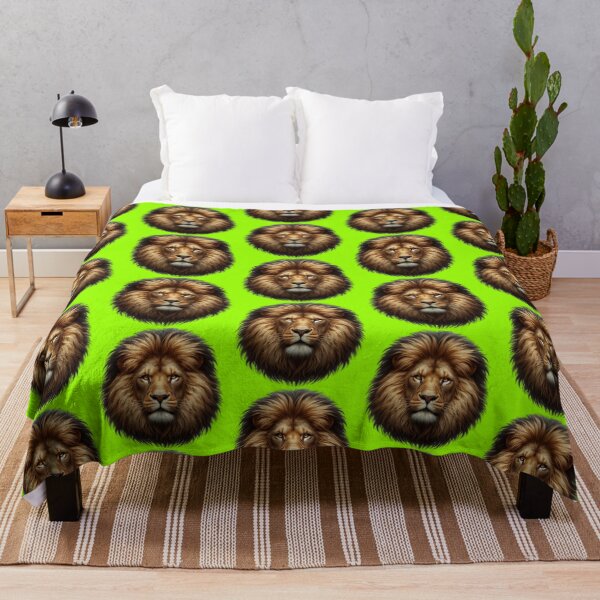 Item preview, LION'S HEAD - #99FF00 designed and sold by Marlon Oseguera.