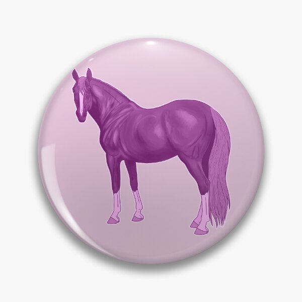 Item preview,  Pink Thoroughbred Horse designed and sold by DappledMoon.