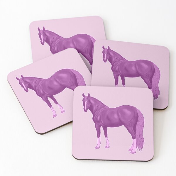 Item preview,  Pink Thoroughbred Horse designed and sold by DappledMoon.