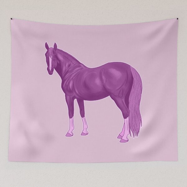 Item preview,  Pink Thoroughbred Horse designed and sold by DappledMoon.