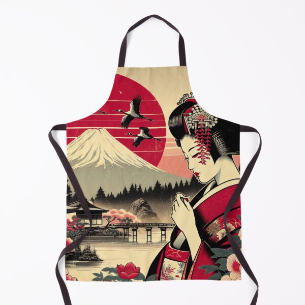 Item preview, Japanese Geisha Mt. Fuji Sunrise designed and sold by HippieFarms11.