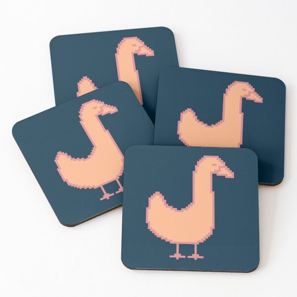 Artikelvorschau, Pixelart Goose Peach Fuzz Pantone-Farbe des Jahres 2024 entworfen und verkauft von lilliegraha.