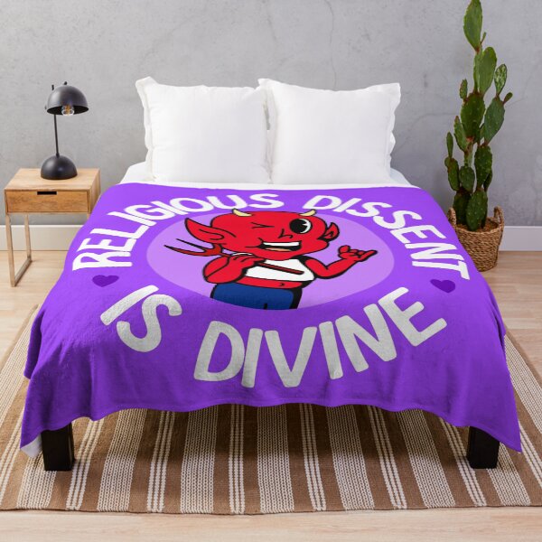 Item preview, Religious Dissent Is Divine - Cute Queer Atheist Devil designed and sold by Picket Club.