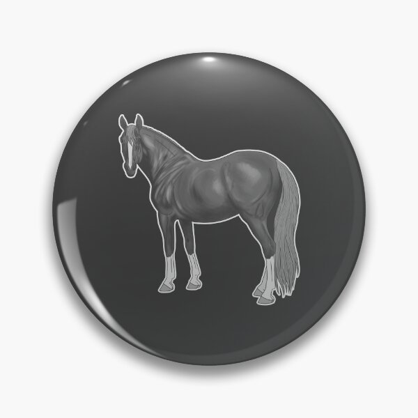 Item preview, Gray Thoroughbred Horse designed and sold by DappledMoon.