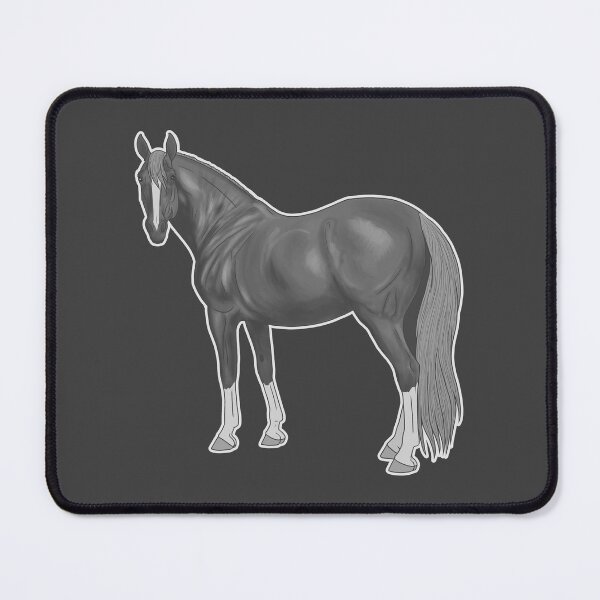 Item preview, Gray Thoroughbred Horse designed and sold by DappledMoon.