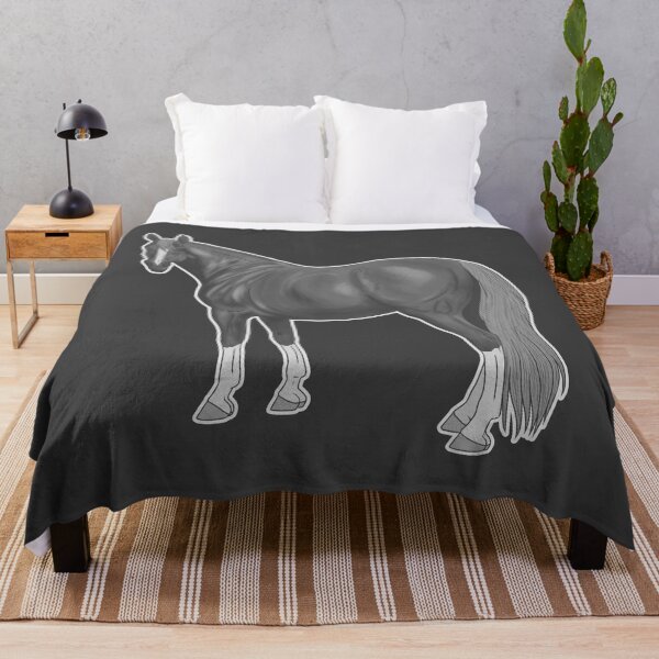 Item preview, Gray Thoroughbred Horse designed and sold by DappledMoon.