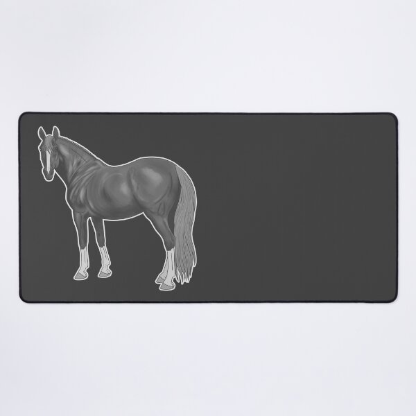 Item preview, Gray Thoroughbred Horse designed and sold by DappledMoon.