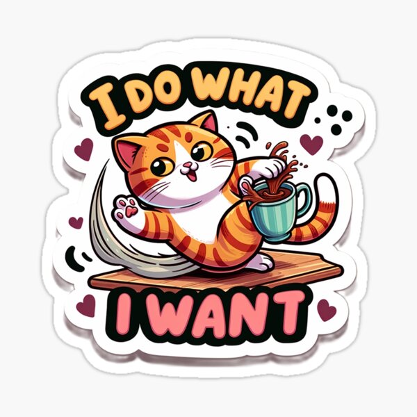 Item preview, Cheeky Cat - Spilled Tea Chaos designed and sold by ahashki.
