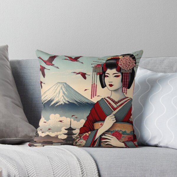 Item preview, Japanese Geisha Vintage Artwork designed and sold by HippieFarms11.