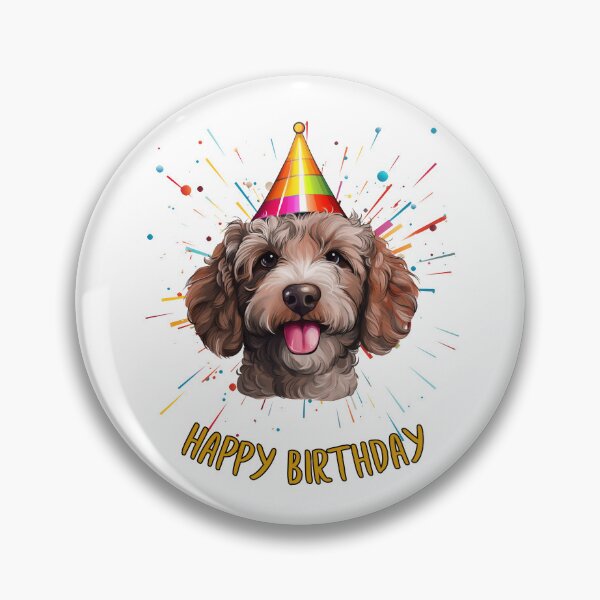 Item preview, Birthday Groodle - Red - Happy Birthday! designed and sold by wotsthis.