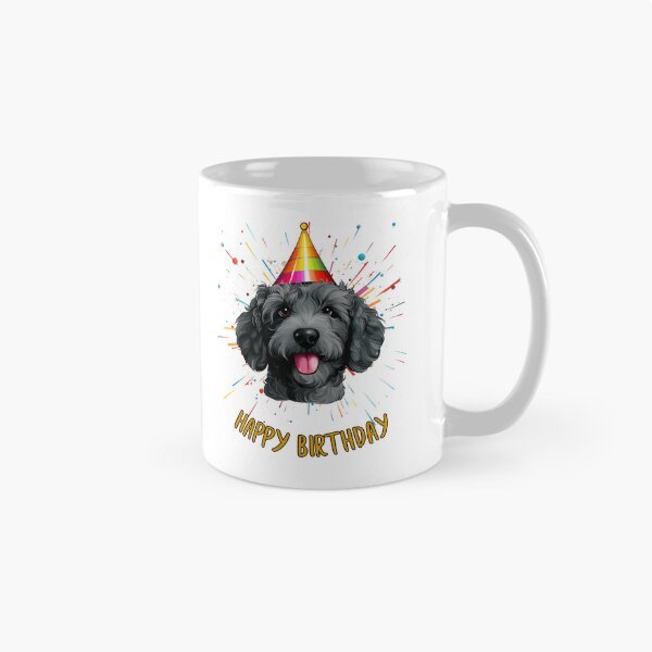 Item preview, Birthday Groodle - Black - Happy Birthday! designed and sold by wotsthis.