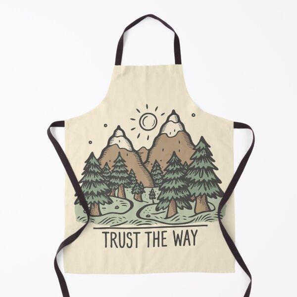 Item preview,  Trust the Way - The Path to the Mountains, Sun in Muted Color Tones Digital Drawing  designed and sold by Loving Nature Gifts.