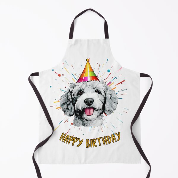 Item preview, Birthday Groodle - White Light Gray - Happy Birthday! designed and sold by wotsthis.