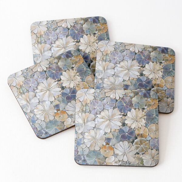 Item preview, Colorful sand dollar mosaic print designed and sold by dcrc.