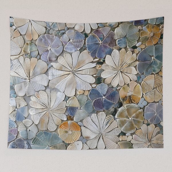 Item preview, Colorful sand dollar mosaic print designed and sold by dcrc.