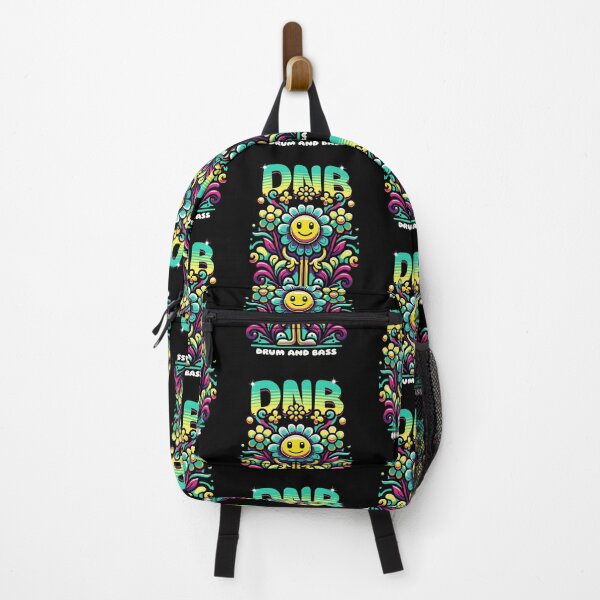 Item preview, DNB - Floral Smiley Vibes (teal/yellow) designed and sold by Discothreadz.