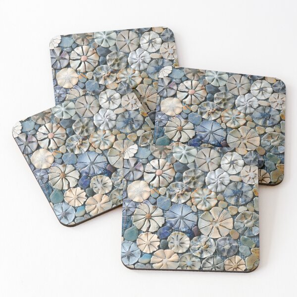 Item preview, Colorful sand dollar mosaic print designed and sold by dcrc.