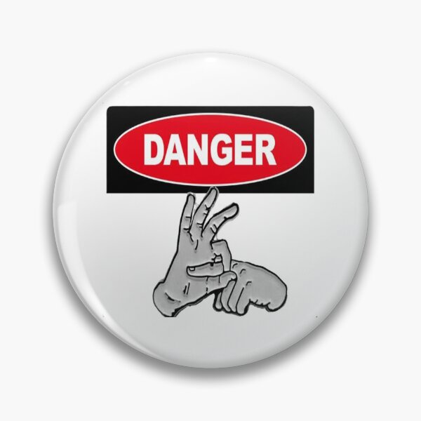 Item preview, Danger Sign with Pinch Gesture designed and sold by TroviTutto.