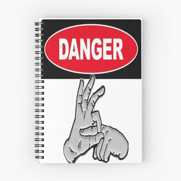 Item preview, Danger Sign with Pinch Gesture designed and sold by TroviTutto.