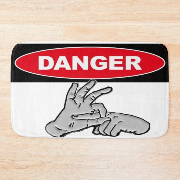 Item preview, Danger Sign with Pinch Gesture designed and sold by TroviTutto.