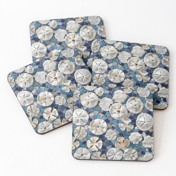 Item preview, Colorful sand dollar mosaic print designed and sold by dcrc.
