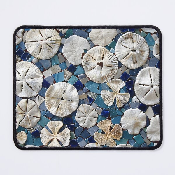 Item preview, Colorful sand dollar mosaic print designed and sold by dcrc.