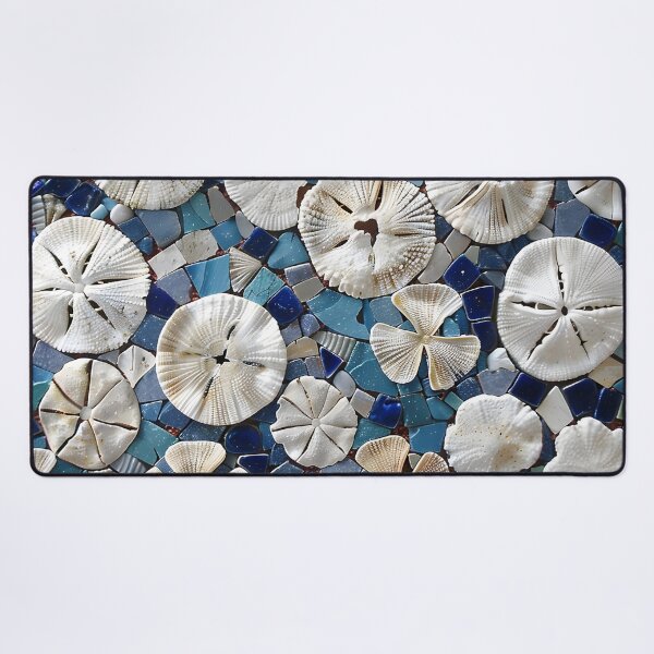 Item preview, Colorful sand dollar mosaic print designed and sold by dcrc.