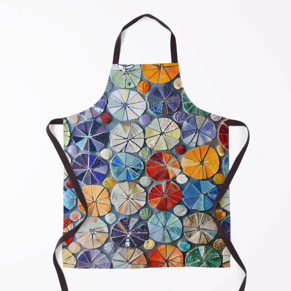 Item preview, colorful sand dollar mosaic print designed and sold by dcrc.