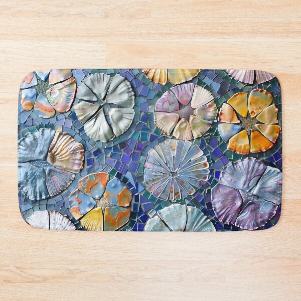 Item preview, colorful sand dollar mosaic print designed and sold by dcrc.