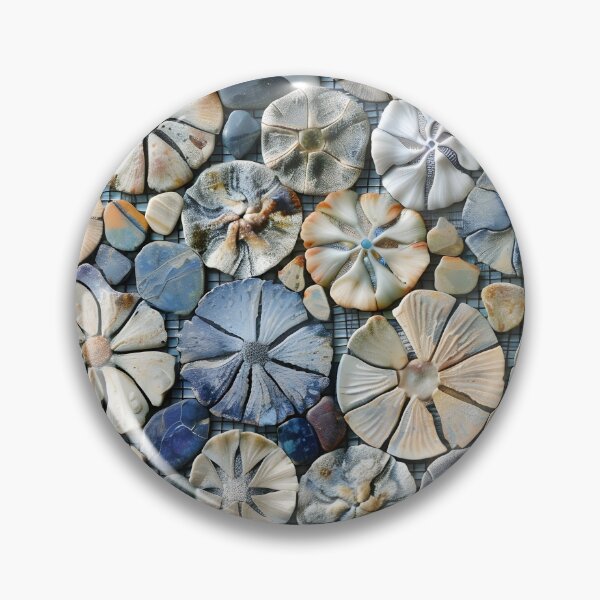 Item preview, Colorful sand dollar mosaic print designed and sold by dcrc.