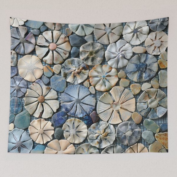 Item preview, Colorful sand dollar mosaic print designed and sold by dcrc.