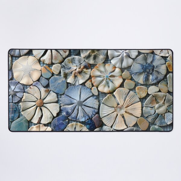 Item preview, Colorful sand dollar mosaic print designed and sold by dcrc.