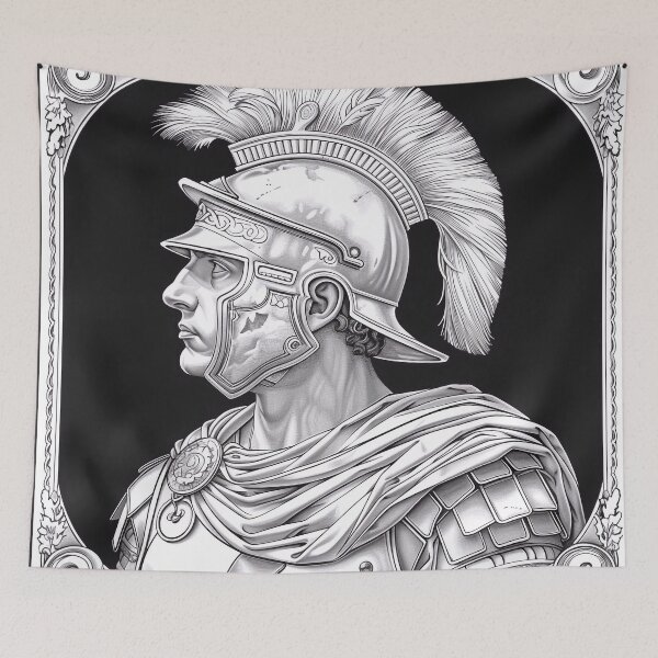 Item preview, Roman centurion seal designed and sold by Trono-de-Metal.
