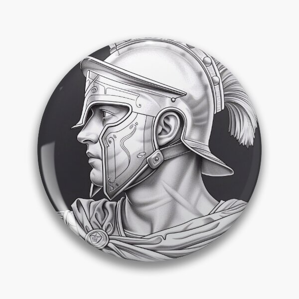 Item preview, Roman centurion seal designed and sold by Trono-de-Metal.