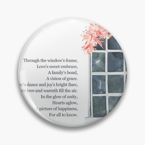Item preview, Through the Window's Frame Poetry designed and sold by TheFocusedShop.