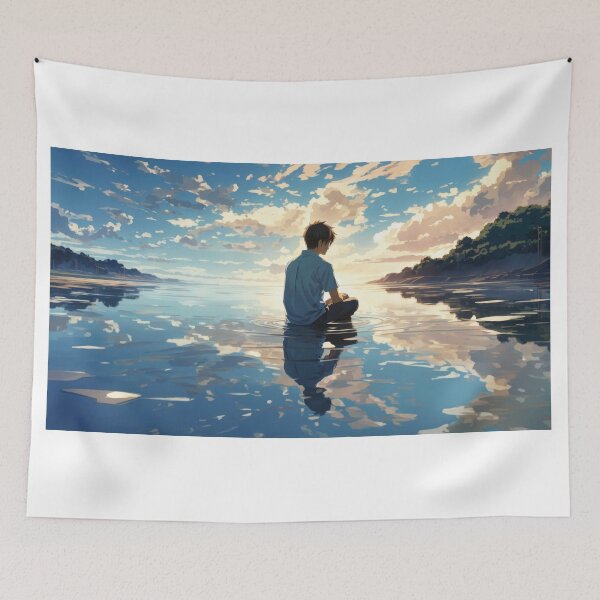 Item preview, anime sad men in sea art designed and sold by Amitabr14.