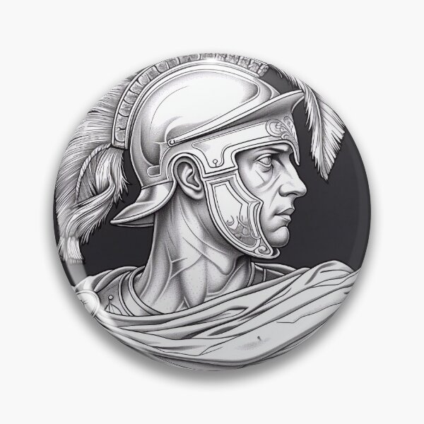 Item preview, Roman centurion seal designed and sold by Trono-de-Metal.