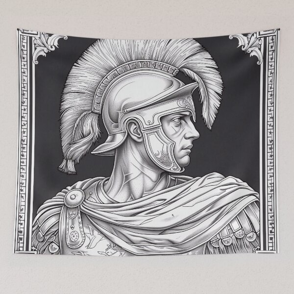 Item preview, Roman centurion seal designed and sold by Trono-de-Metal.