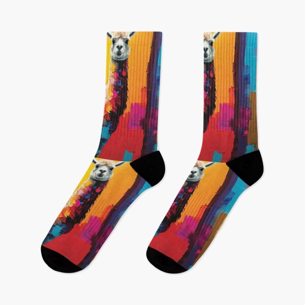 Item preview, Multi Coloured Alpaca print designed and sold by Random Designs.
