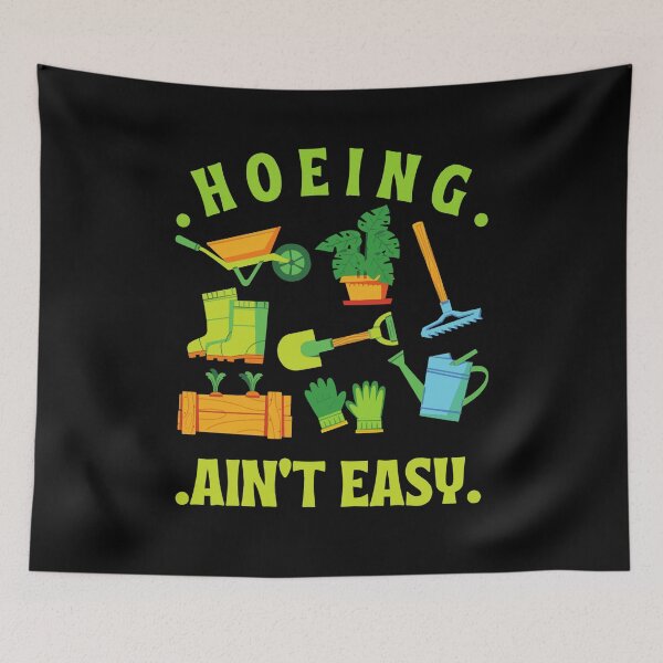 Item preview, Hoeing ain't easy funny gardening lovers  designed and sold by Kawabijutsu21.