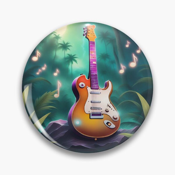 Artikelvorschau, E-Gitarre im Dschungel entworfen und verkauft von Artbellachi.