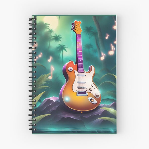 Item preview, Electric guitar in the jungle designed and sold by Artbellachi.